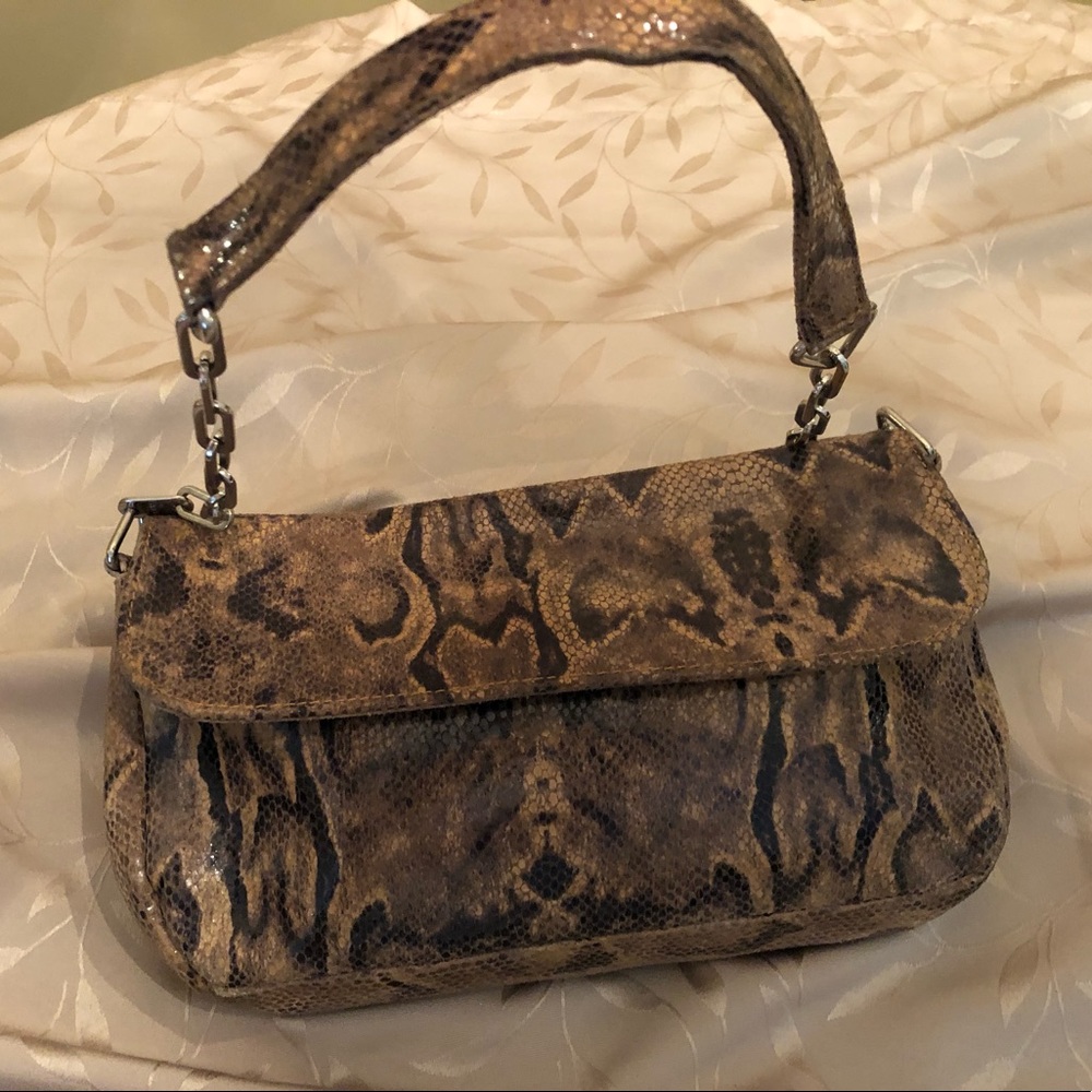 Genuine snakeskin handbag